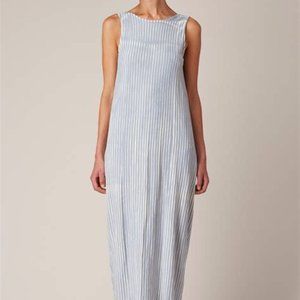 Black Crane Blue and White Striped Maxi M/L